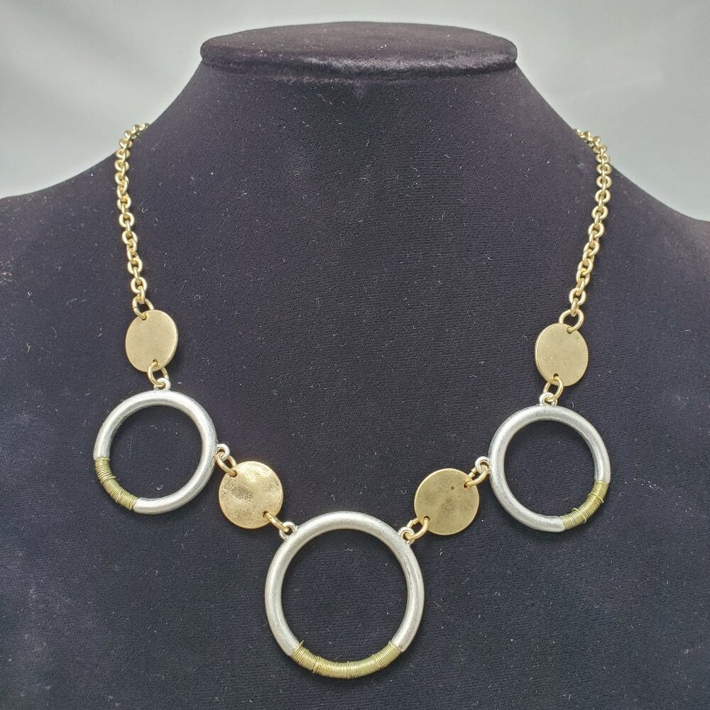 Spring Street by Nordstrom necklace featuring a striking mixed-metal design